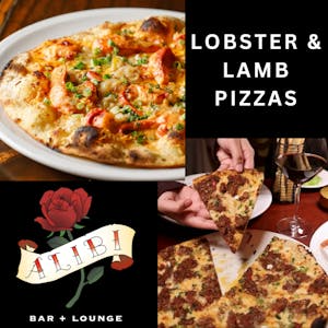 What Makes the Lobster or Lamb Pizza Special? | Alibi Bar & Lounge | Cocktail Lounge at The Liberty Hotel, Boston, MA