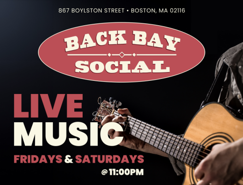 Live Music Friday & Saturday in Back Bay | Back Bay Social