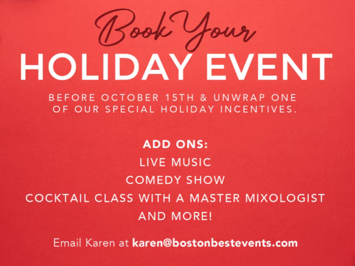 Special Incentives for Your Holiday Event | Back Bay Social