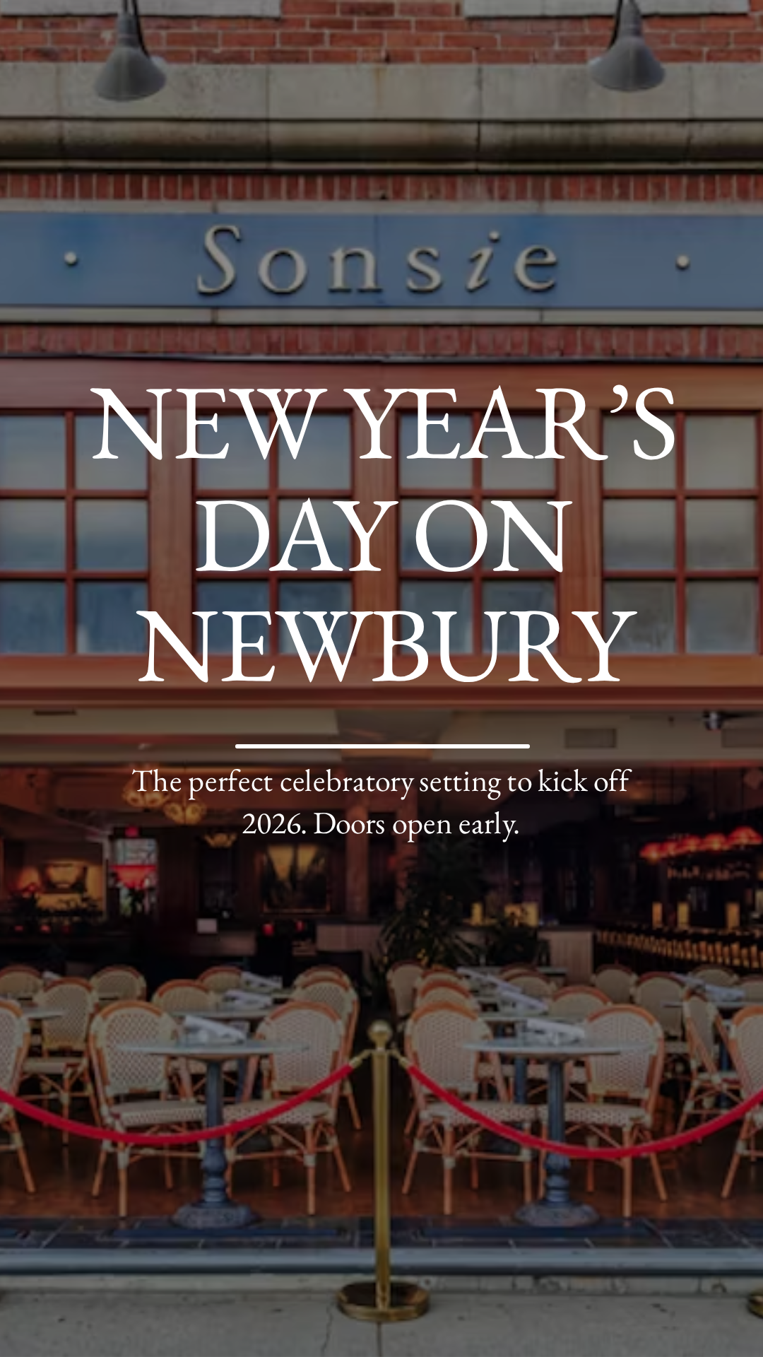 Ring in 2026 With New Year’s Day Brunch at Sonsie on Newbury Street